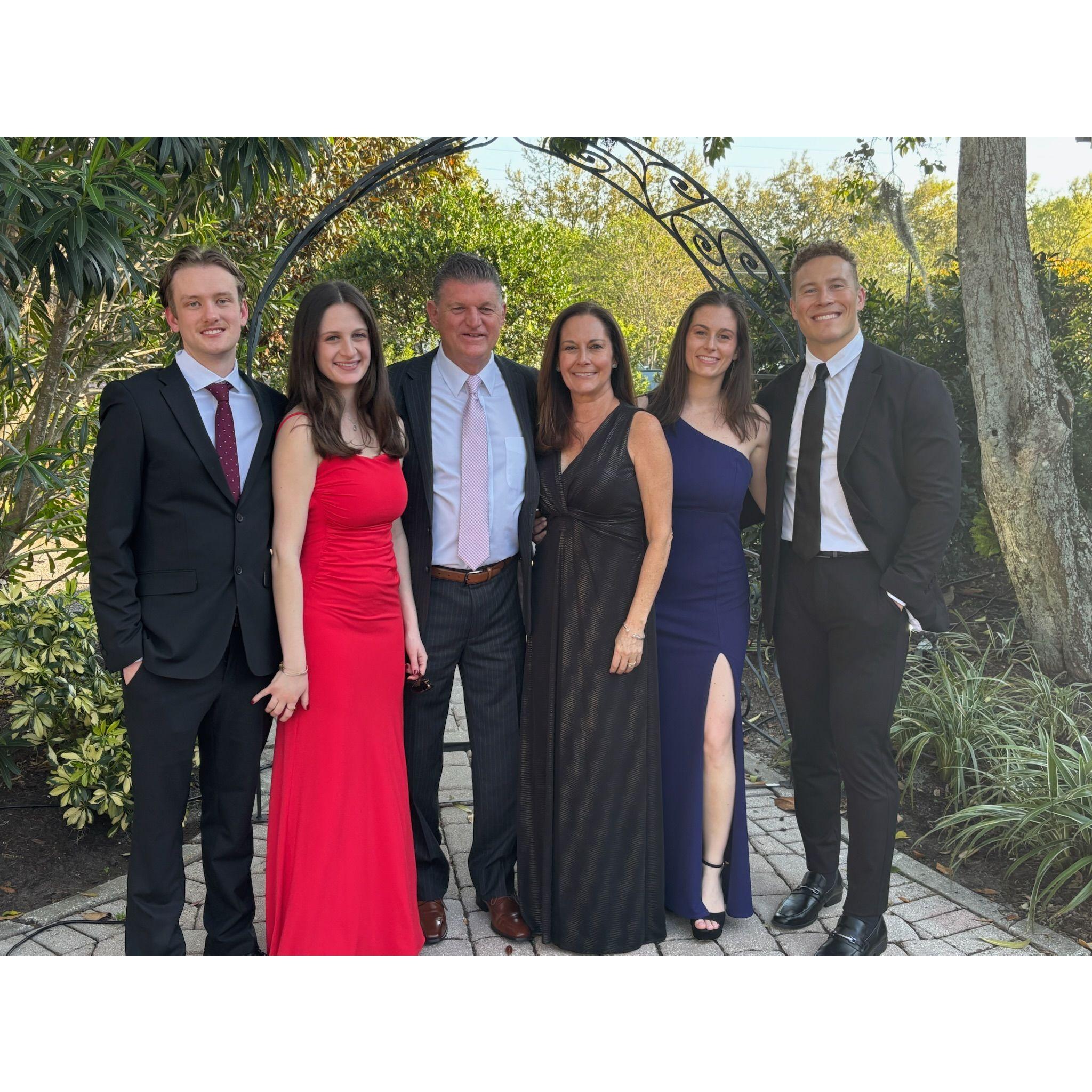 Celebrating Kelsey and Kendall with the Frison family