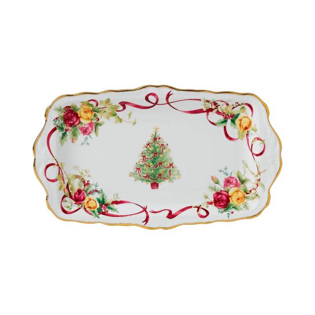 Royal Albert Old Country Roses Holiday Sandwich Tray