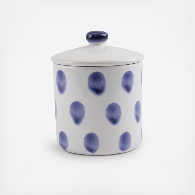 Viva By Vietri, Santorini Dot Small Canister