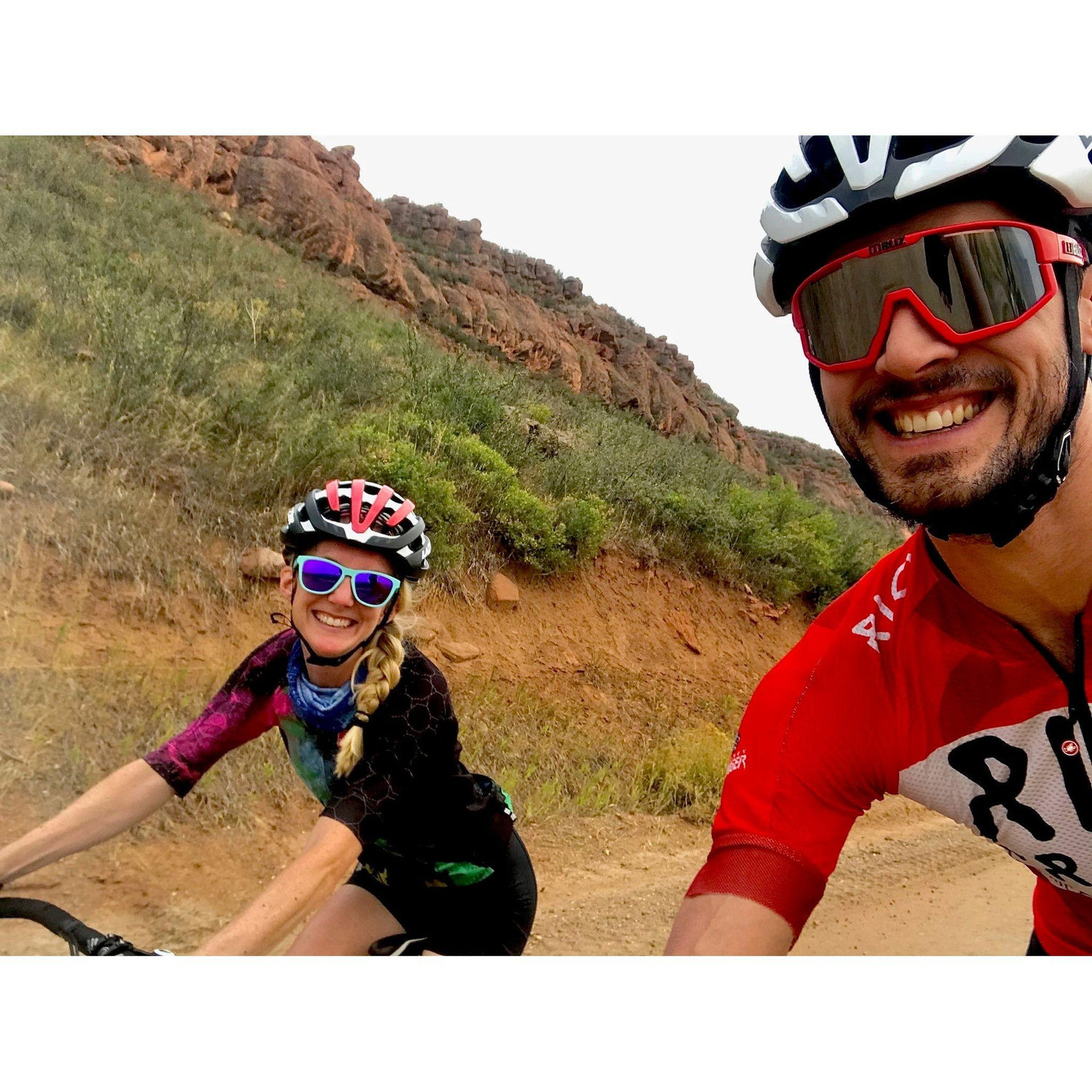 First of many bike rides together! He had me at the warm cream-pie as a post-bike treat!