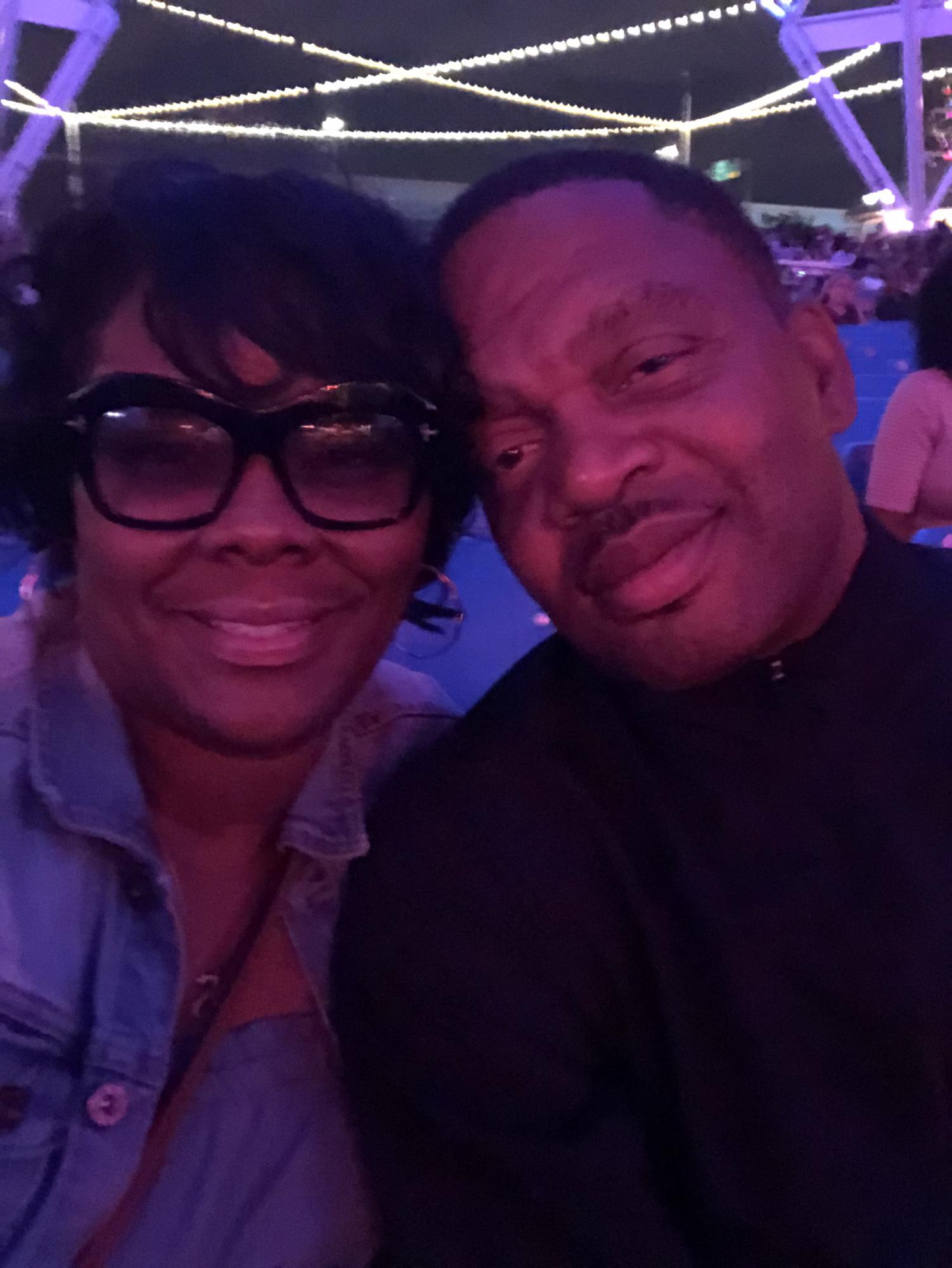 Enjoying a night at Summerfest with Charlie Wilson