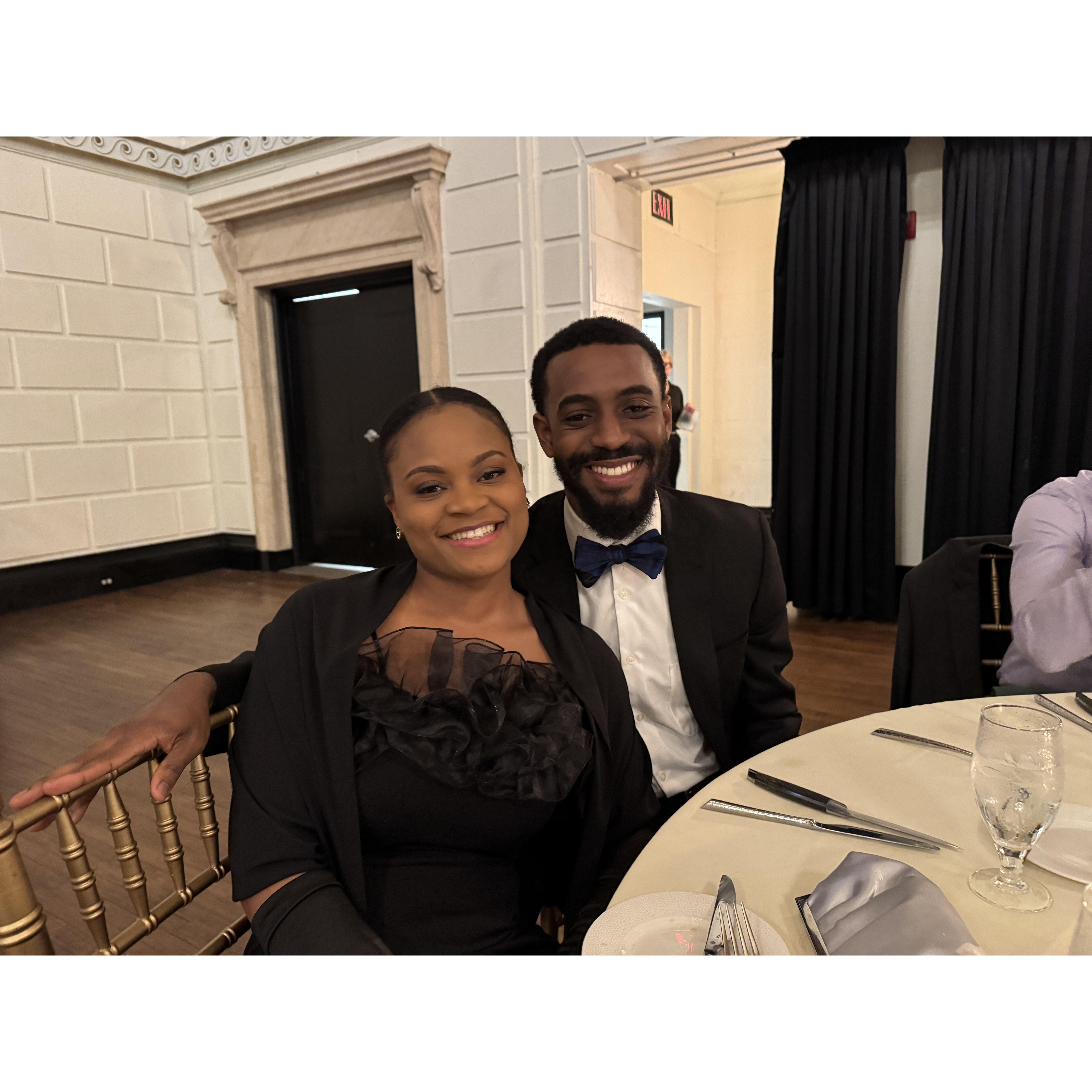 My date at my work Christmas gala