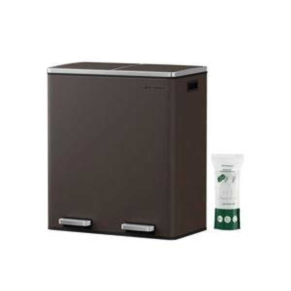 SONGMICS 2 x 8 Gallon (2 x 30 L) Trash Can for Kitchen