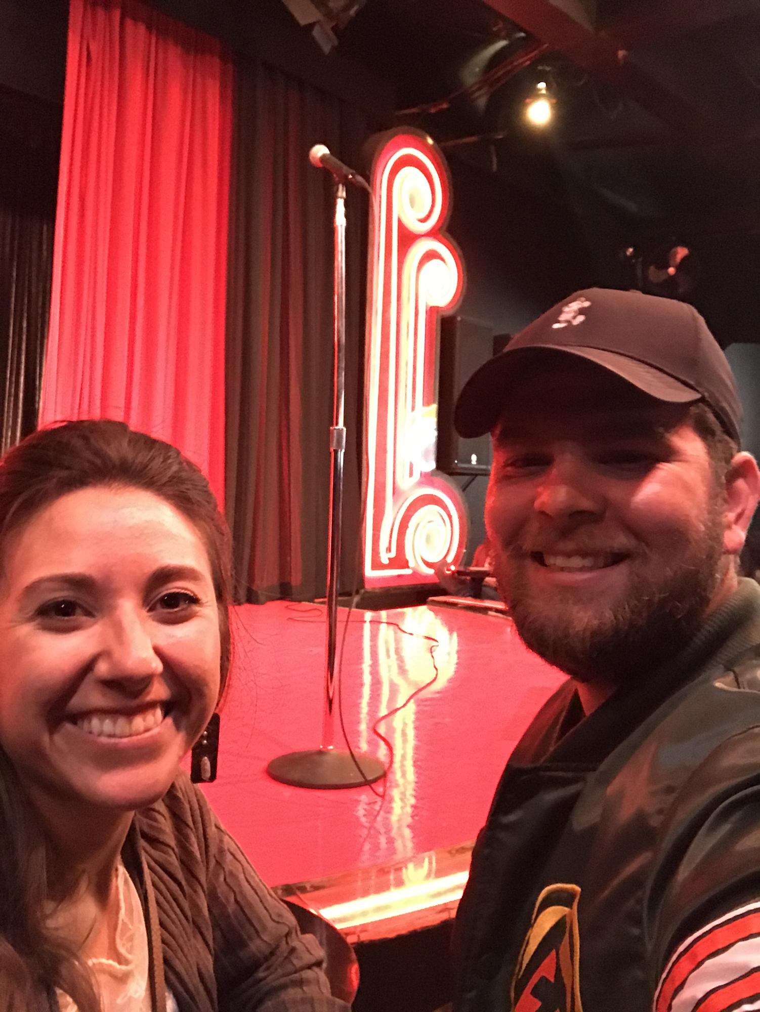 Front row at the Comedy Club!