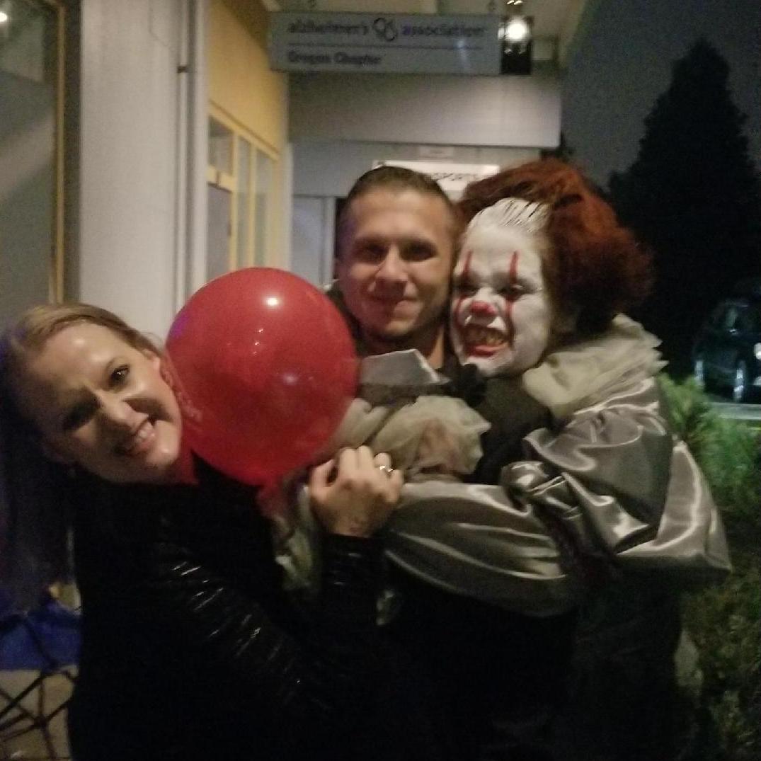 He STILL doesn't like clowns!