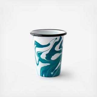 Swirl Enamelware Short Tumbler, Set of 4