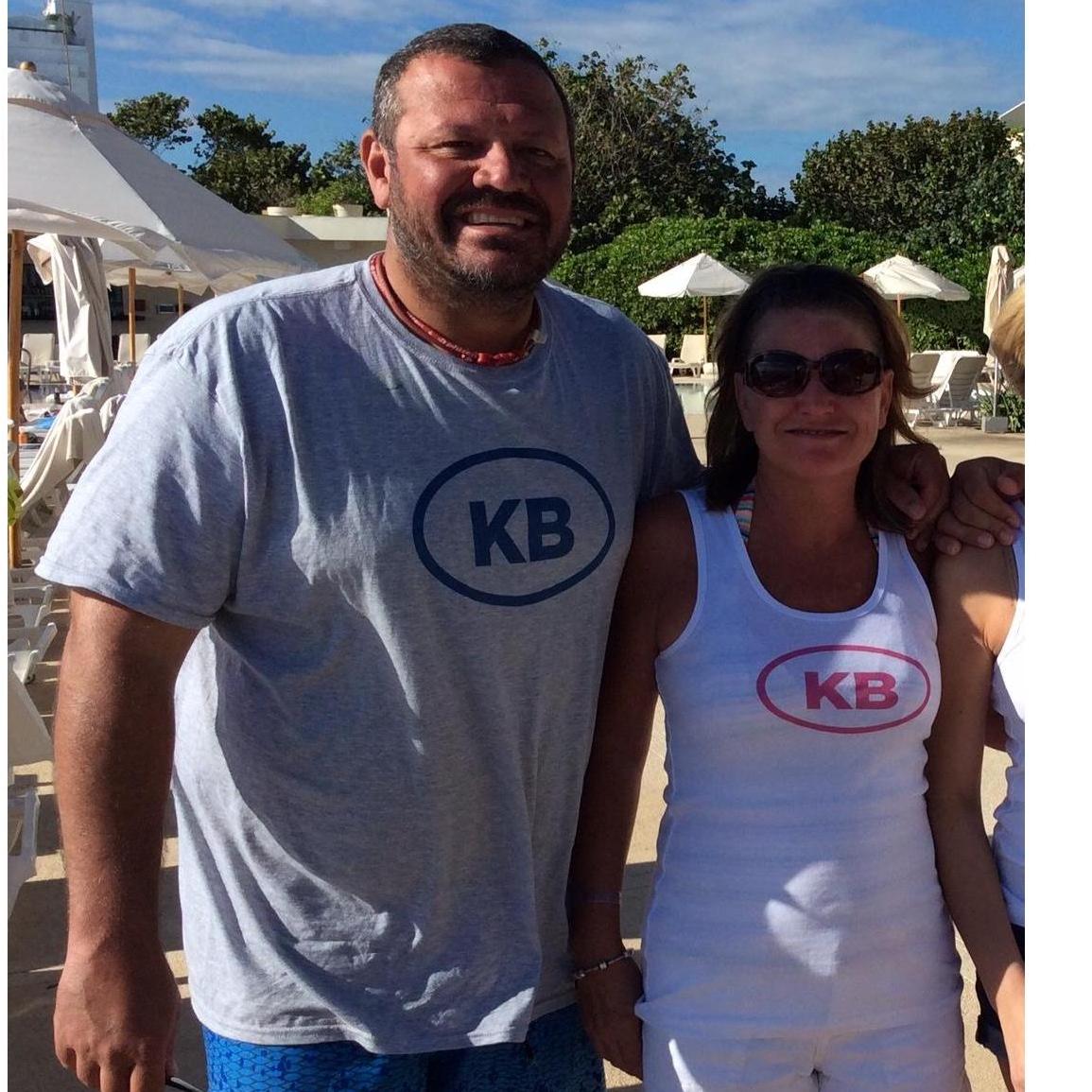 In Cancun having and awesome vacation with our friends (in our matching shirts) Keith Foulke and Amy Lynch. The guys were good sports! We had a few matching unis.