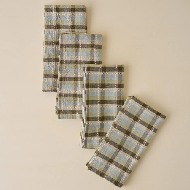 Olive Stone Napkin Set of Four