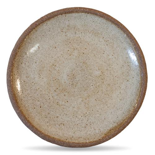 6.75" Café Plate in White Chamois