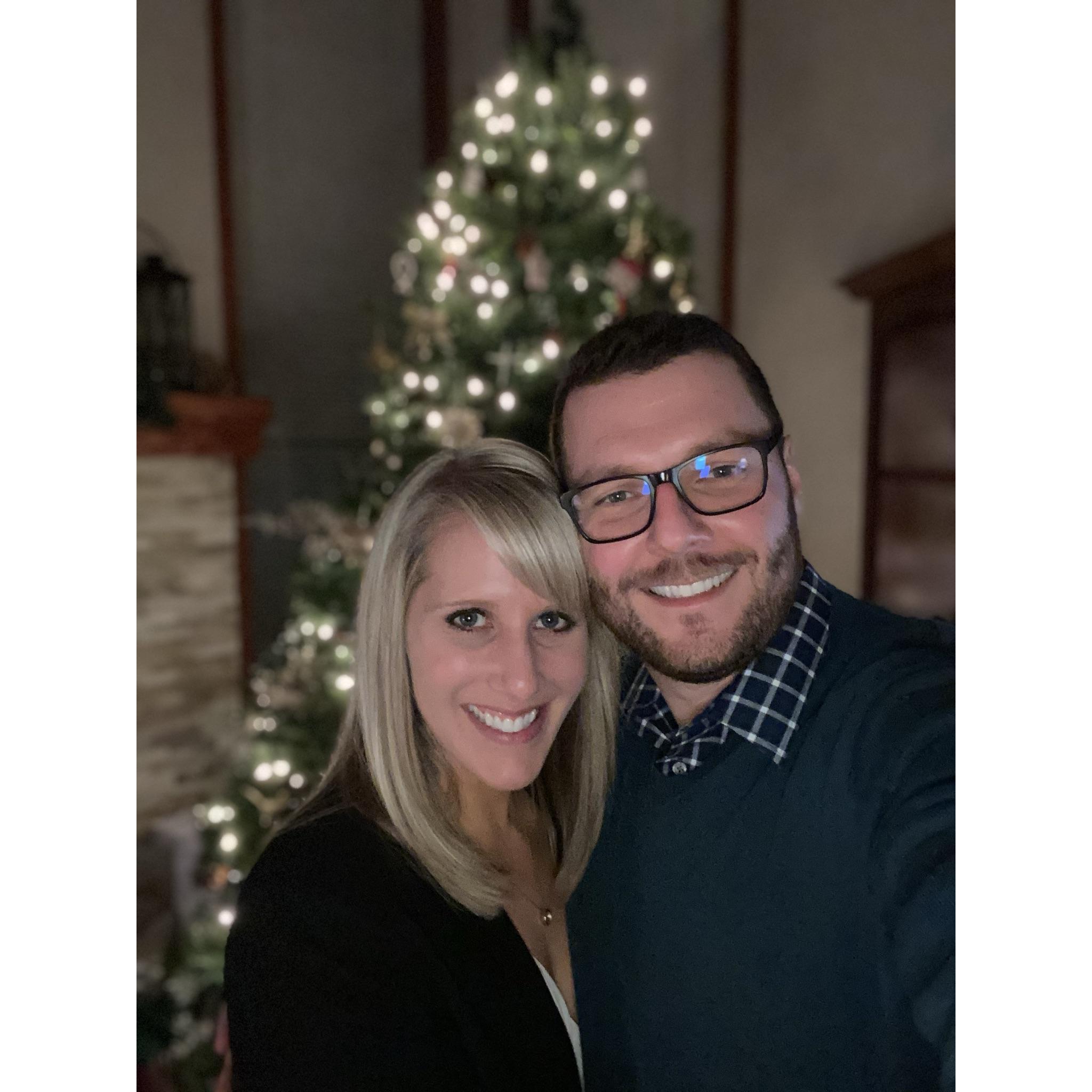 Our favorite photo of us at Christmas 2020