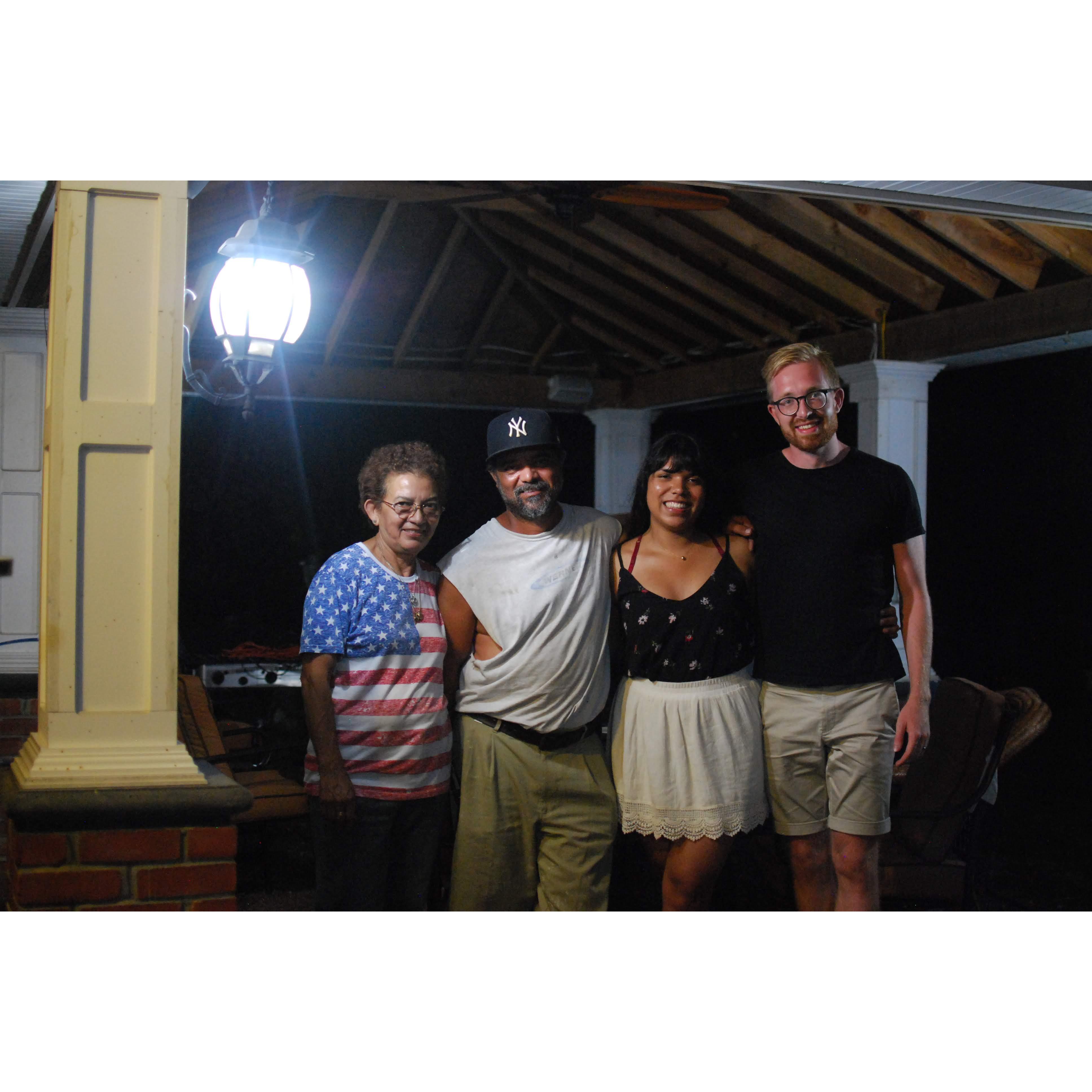 August 2019. Jess and Johan visit Jess's dad and grandma to tell them the news about their engagement.