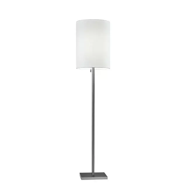 Liam 60.5 in. Brushed Steel Floor Lamp