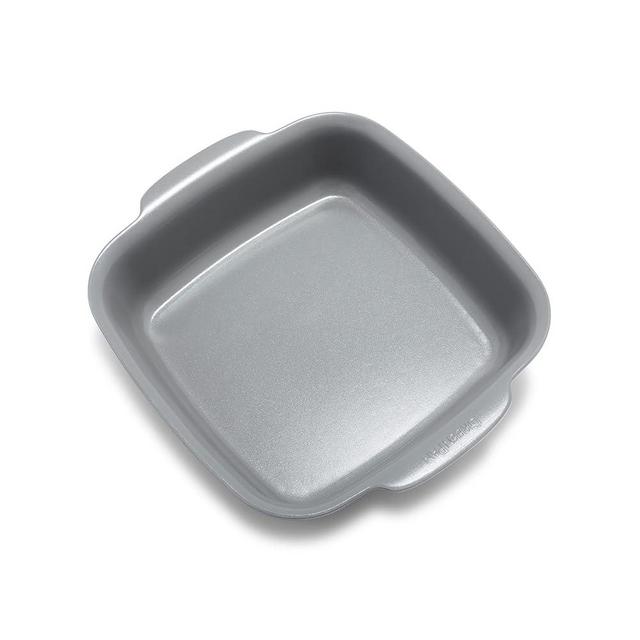GreenPan Premiere Ovenware Healthy Ceramic Nonstick 8" Square Cake Baking Pan, Cast Aluminum, Warp-Free, Oven and Broiler safe to 600F, Dishwasher Safe, PFAS-Free, Gray