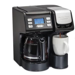 Hamilton Beach® FlexBrew® Trio 2-Way Coffee Maker, Single Serve & Full 12-Cup Pot, Compatible with K-Cup Pods or Grounds
