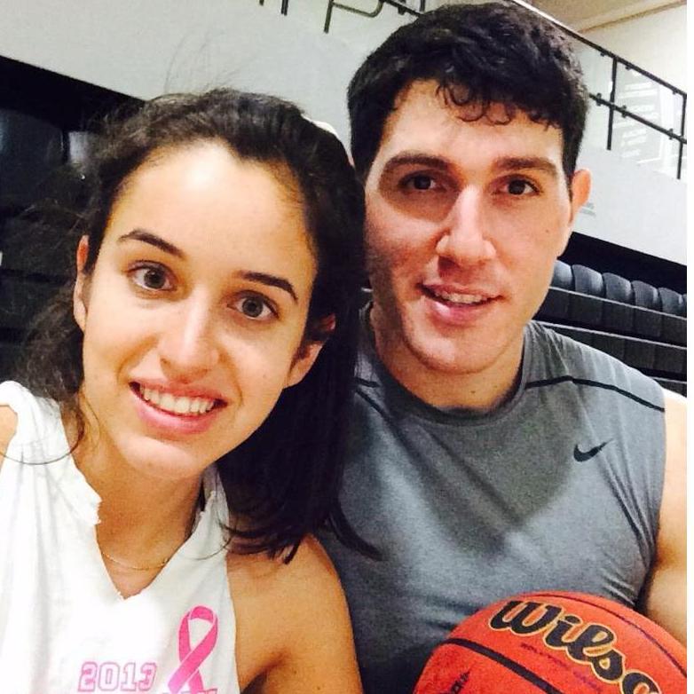 Love & Basketball: one of our many workouts together.