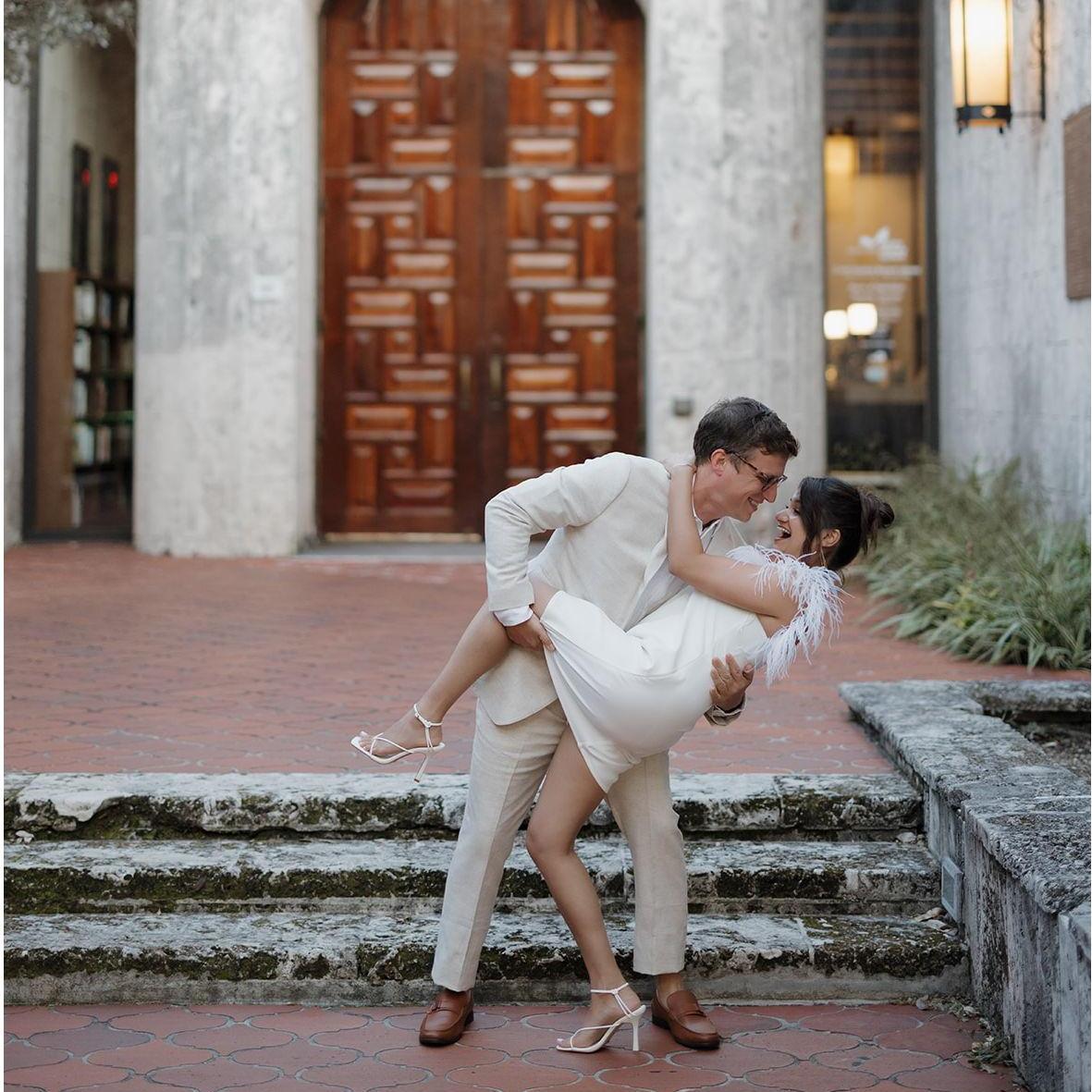 From our engagement photoshoot in March 2023, literally days before we moved away from Miami