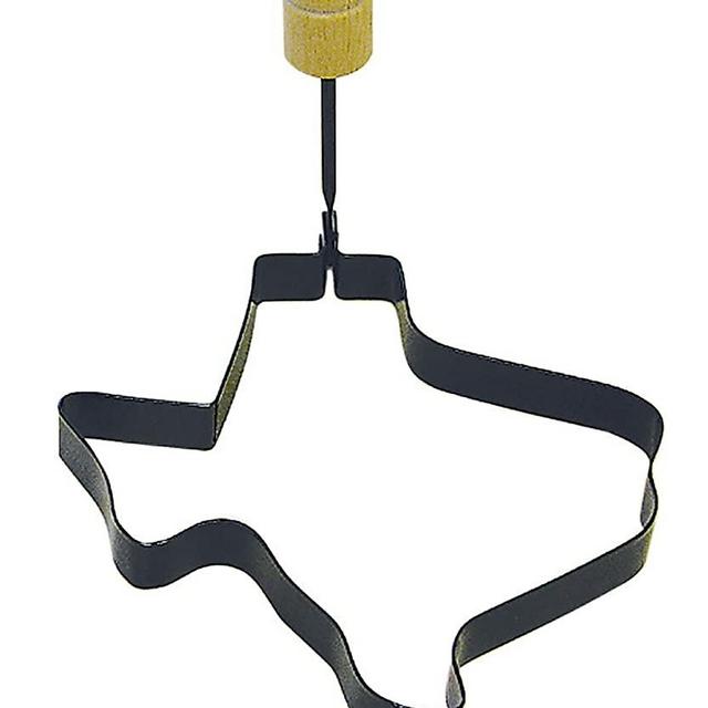 R&M International Non-Stick Texas Shaped Egg Fry and Pancake Ring with Handle