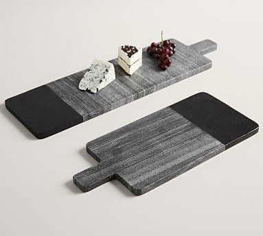 Acacia Wood & Marble Cheese Boards