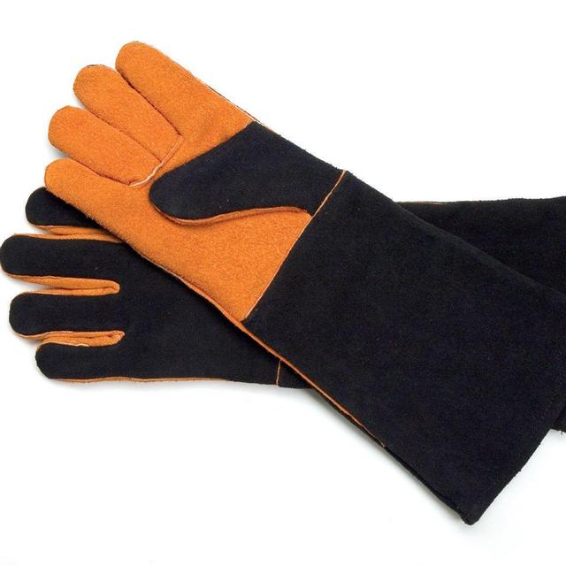 Steven Raichlen Best of Barbecue Extra Long Suede Grill Gloves (Pair) - SR8038