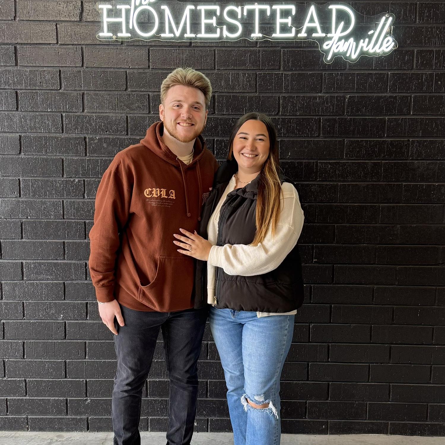 Us at our venue, we fell in love as soon as we walked in!