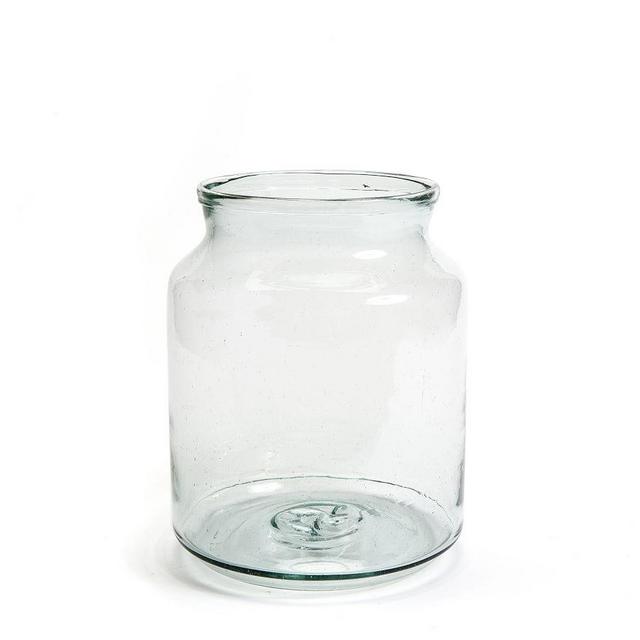 Recycled Glass Mason Jar Vase, Small