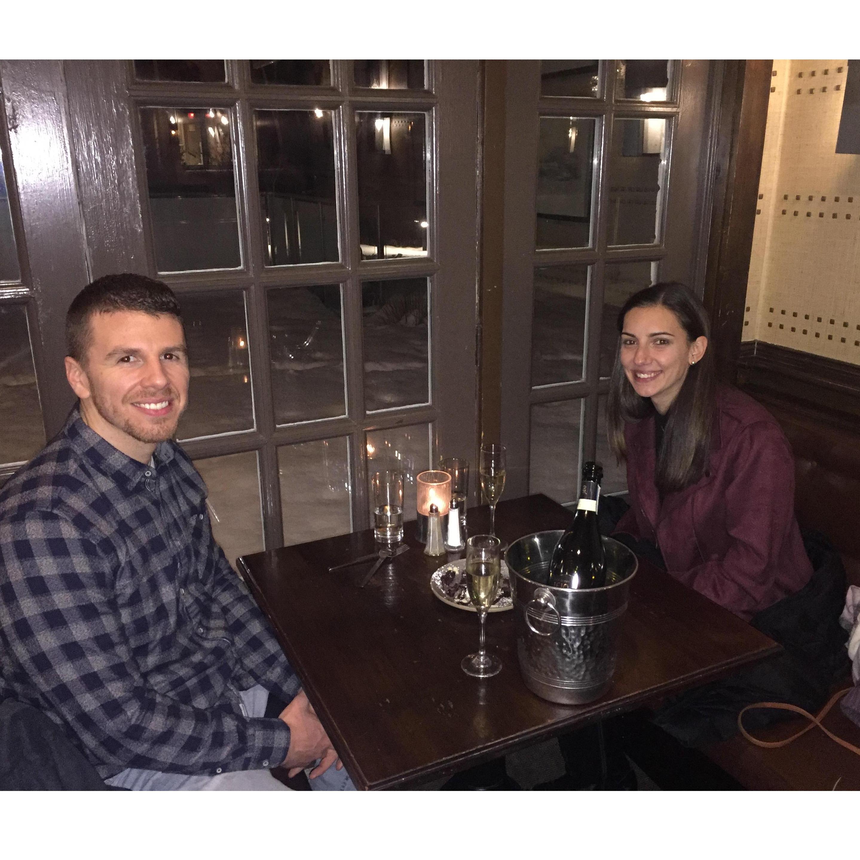 Celebrating our engagement!