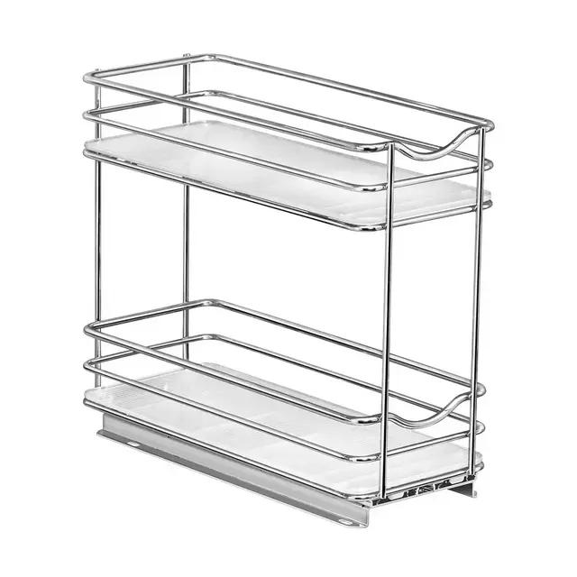 LYNK Wide Double Spice Rack Chrome