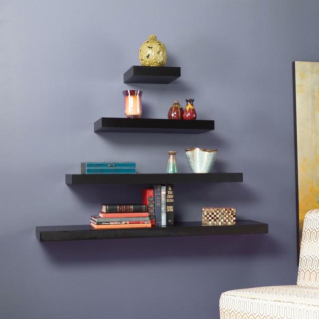 Chicago Floating Shelf - Black 24"