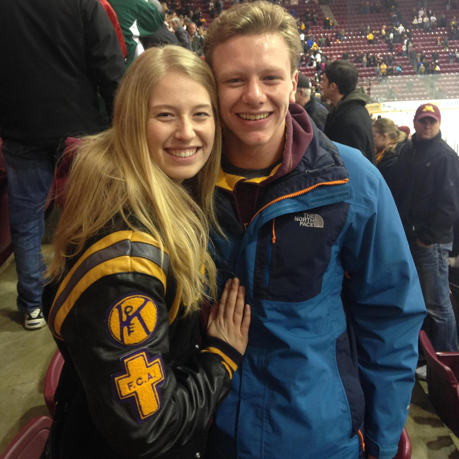 We became an official couple on this night - Friday the 13th, 2015! I understood nothing of the hockey game, but I definitely understood that I really liked Peter :)