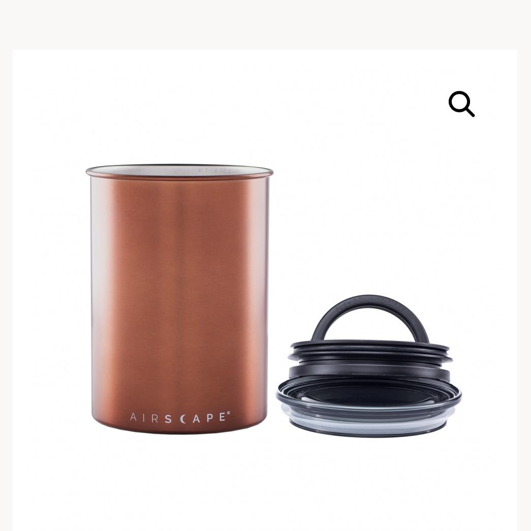 Airscape Coffee Canister | Classic - Brushed Copper - Medium