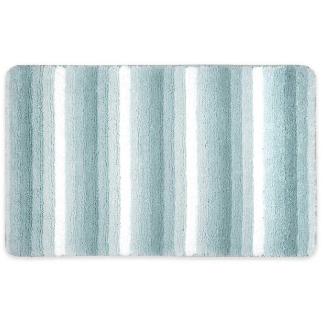 Duo 21" x 34" Reversible Bath Mat in Sea Blue