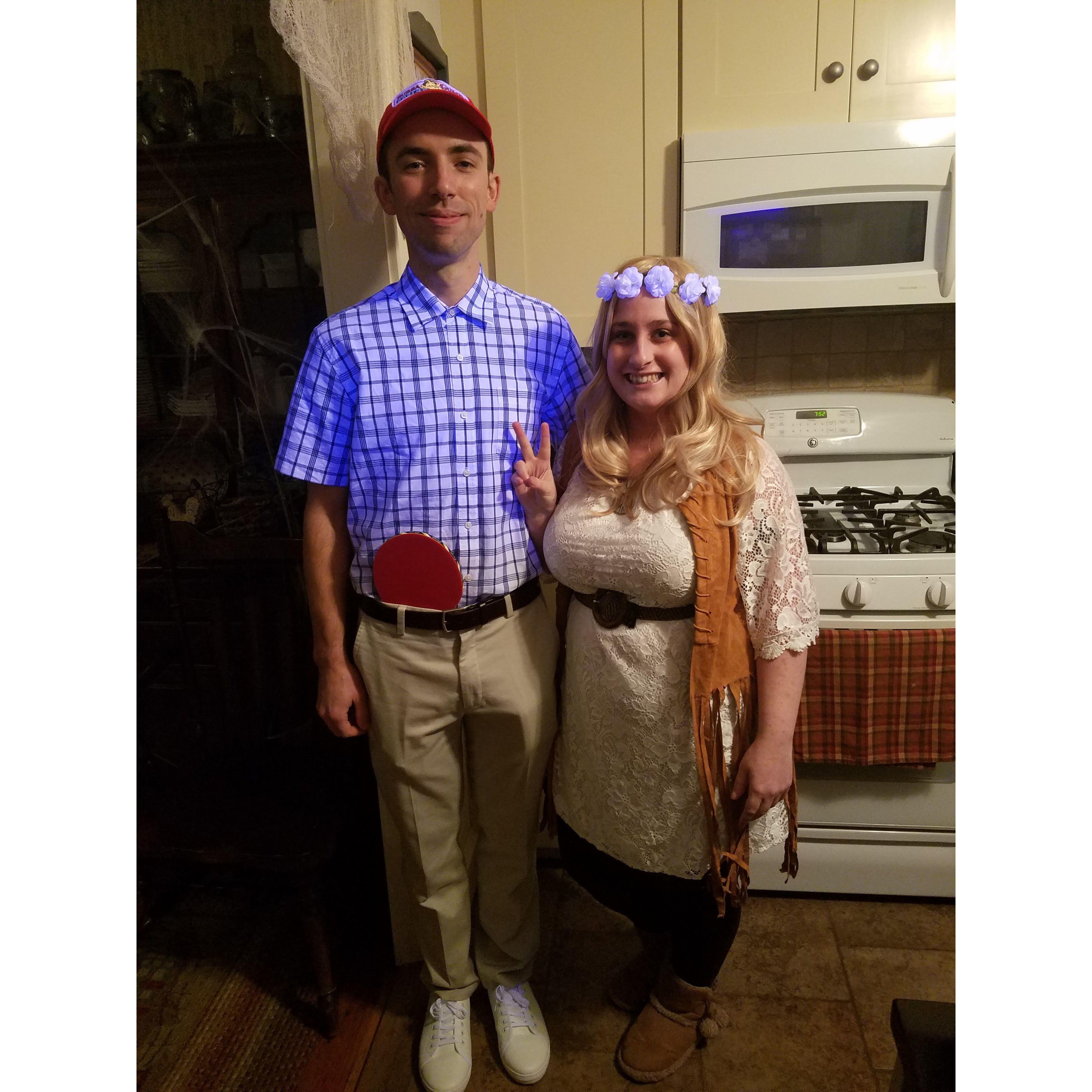 November 2019 - Finally dressed as Forrest Gump & Jenny for Halloween