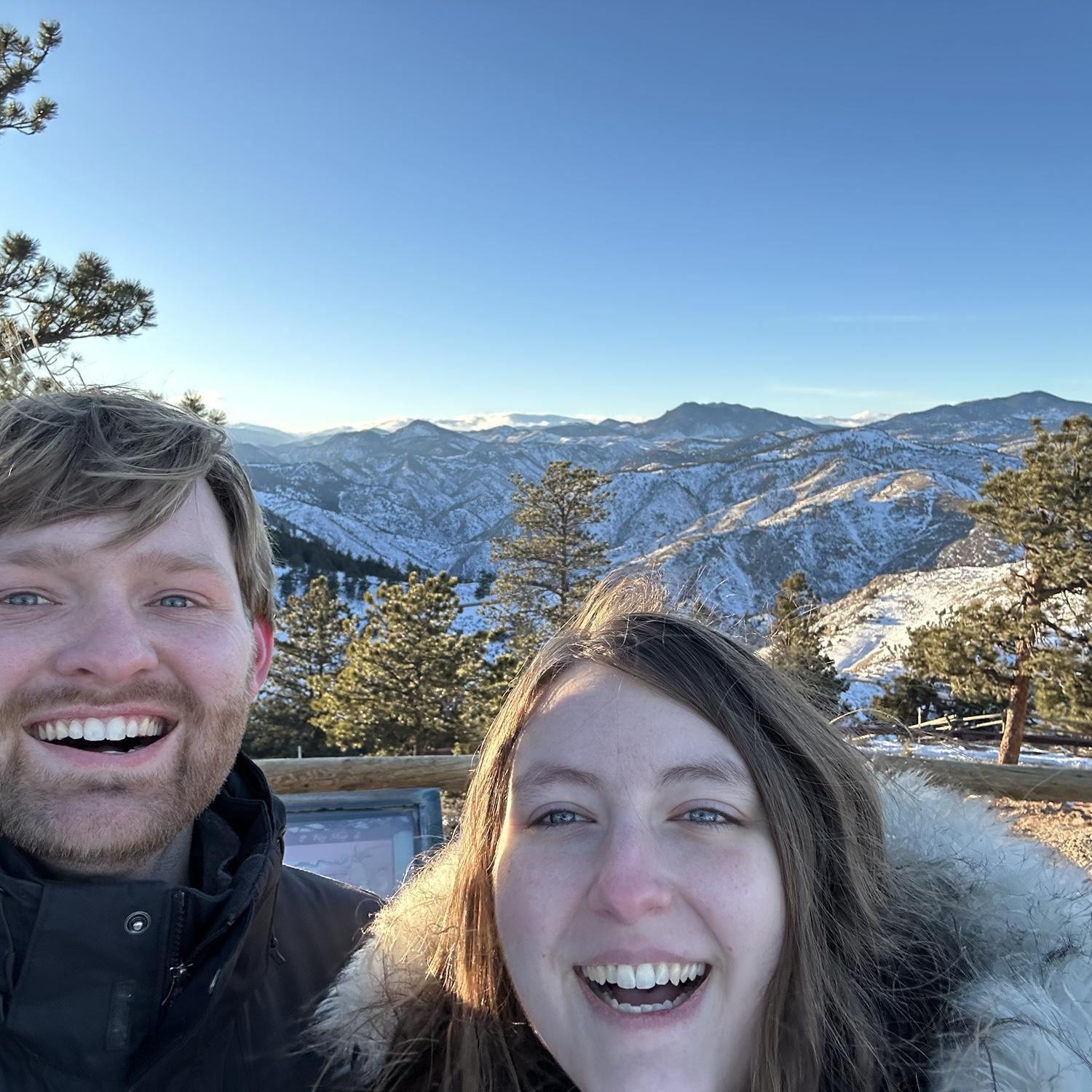 January 2025 Lookout Mountain in Colorado. Also a very windy day.
