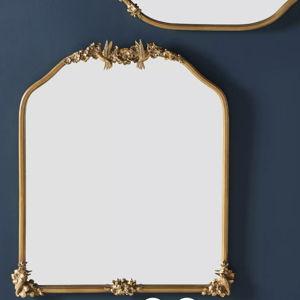 Luisa Hummingbird Gilded Flower Mantel Mirror