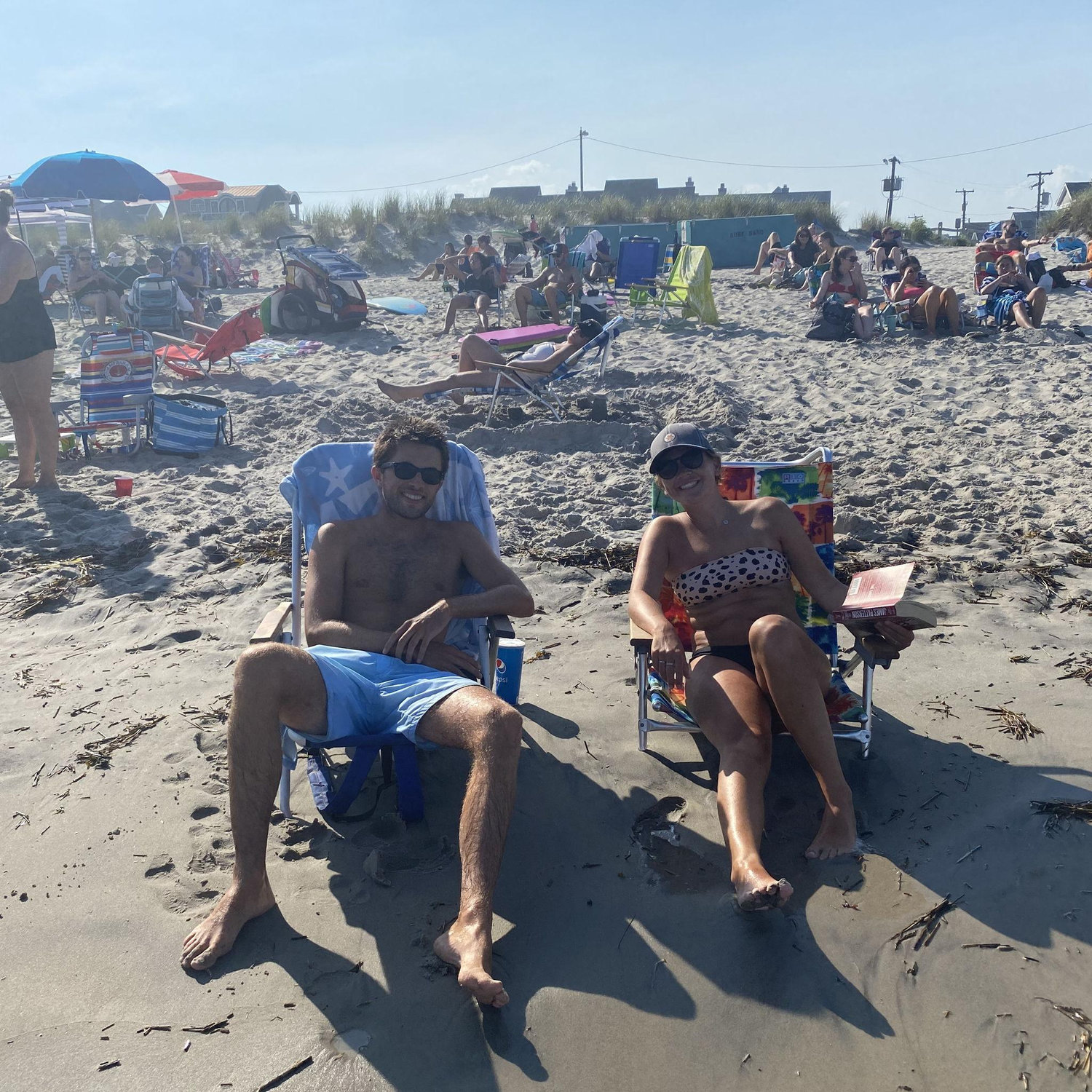Our happy place... Lounging on the beach in Ocean City, NJ