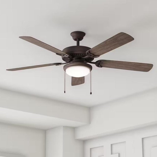 Hampton Bay Trice 52 in. LED Espresso Bronze Ceiling Fan YG269BP-EB