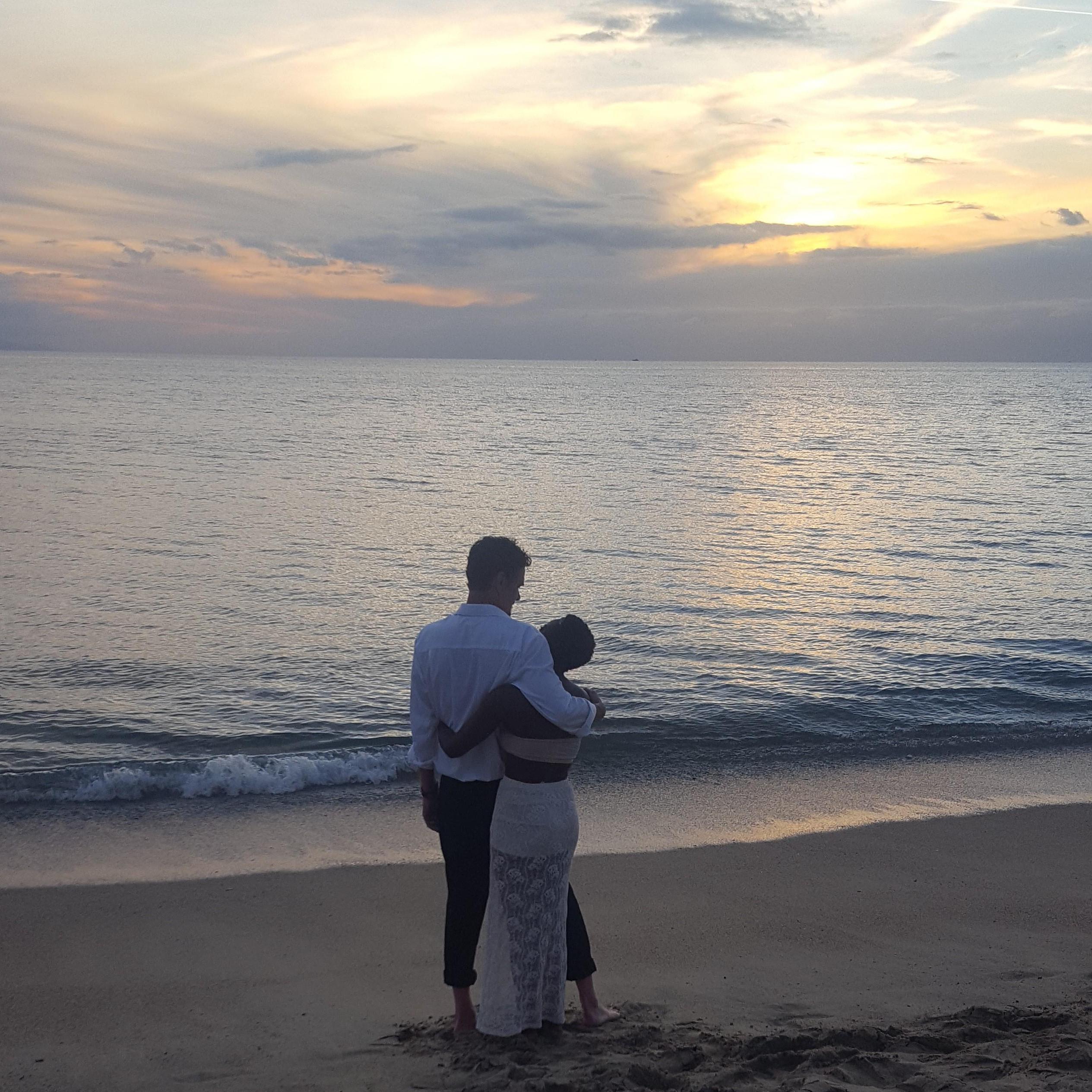 First of many sunsets together