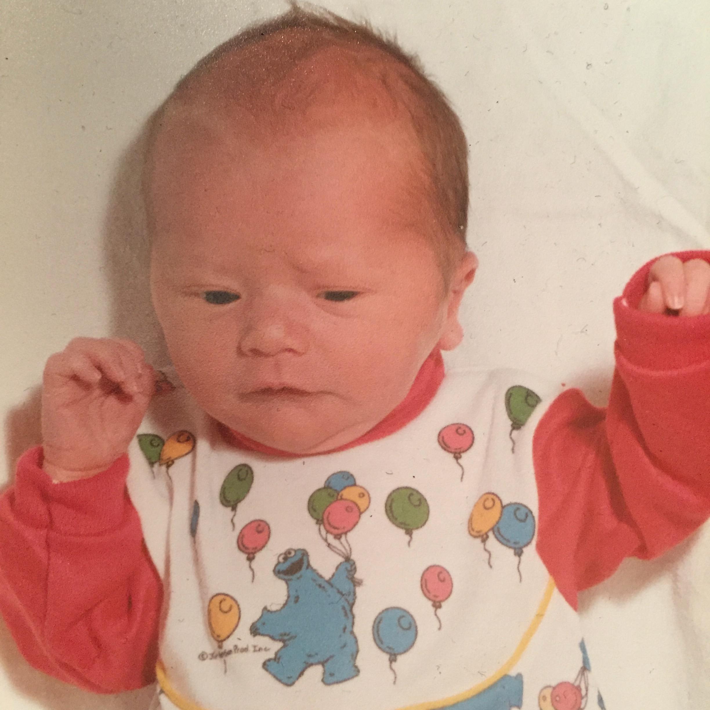 Michael as a baby