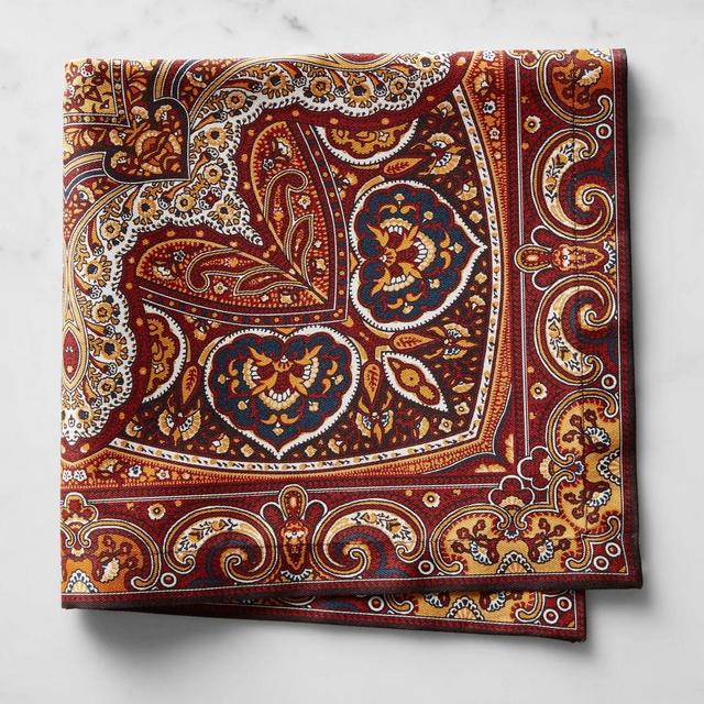 Paisley Napkins, Set of 4, Red