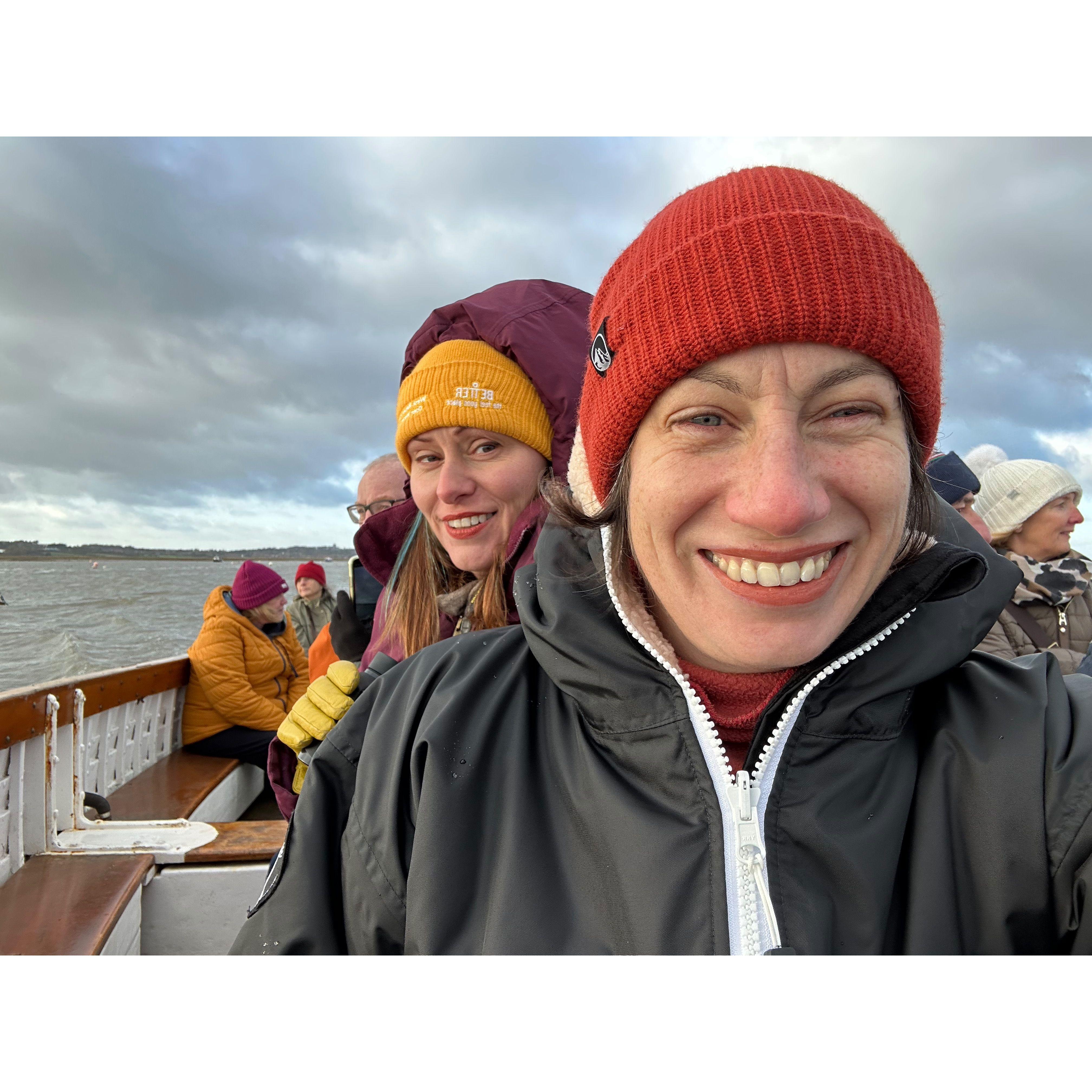 Seal watching off the coast of Norfolk.