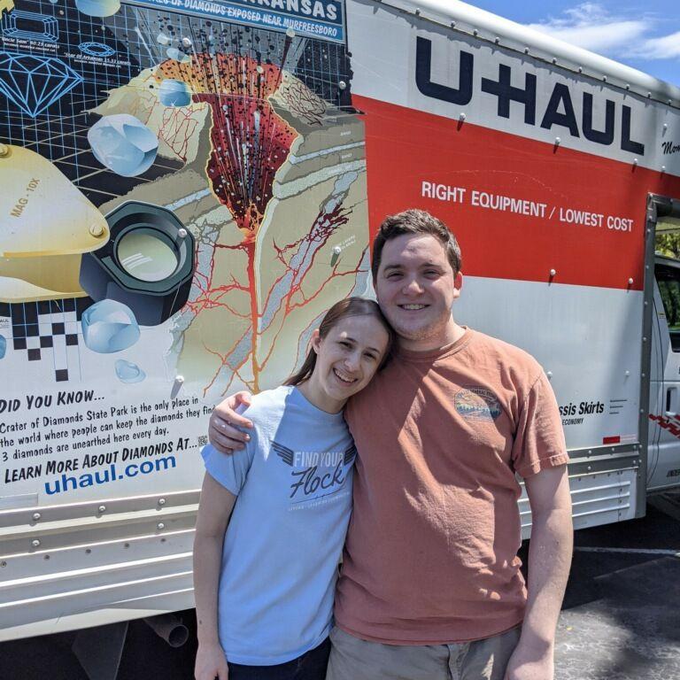April 3rd, 2021: Move-in day! The day after Katie's birthday.