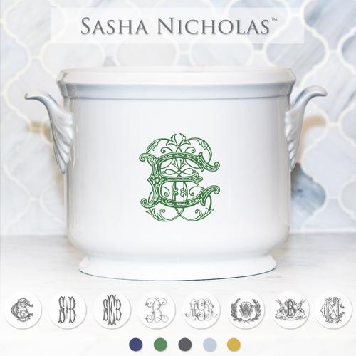 "M" Sasha Nicholas Champagne Bucket in Light Blue