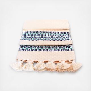 Thick Stripe Florecitas Table Runner