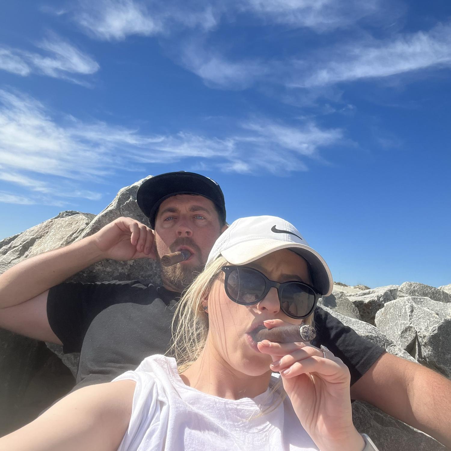 Stogies on the beach