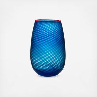 Red Rim Vase