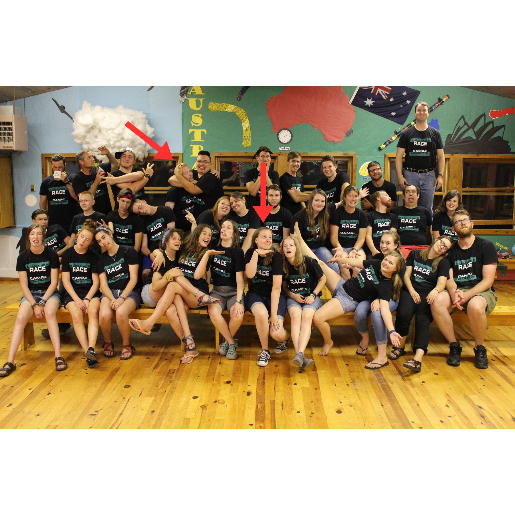 One of Rachel's favorite camp staff photos from 2018