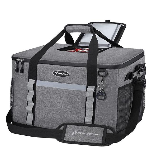 Maelstrom Collapsible Soft Sided Cooler - 60/75 Cans Extra Large Lunch Cooler Bag Insulated Leakproof Camping Cooler, Portable for Grocery Shopping, Camping, Tailgating and Road Trips