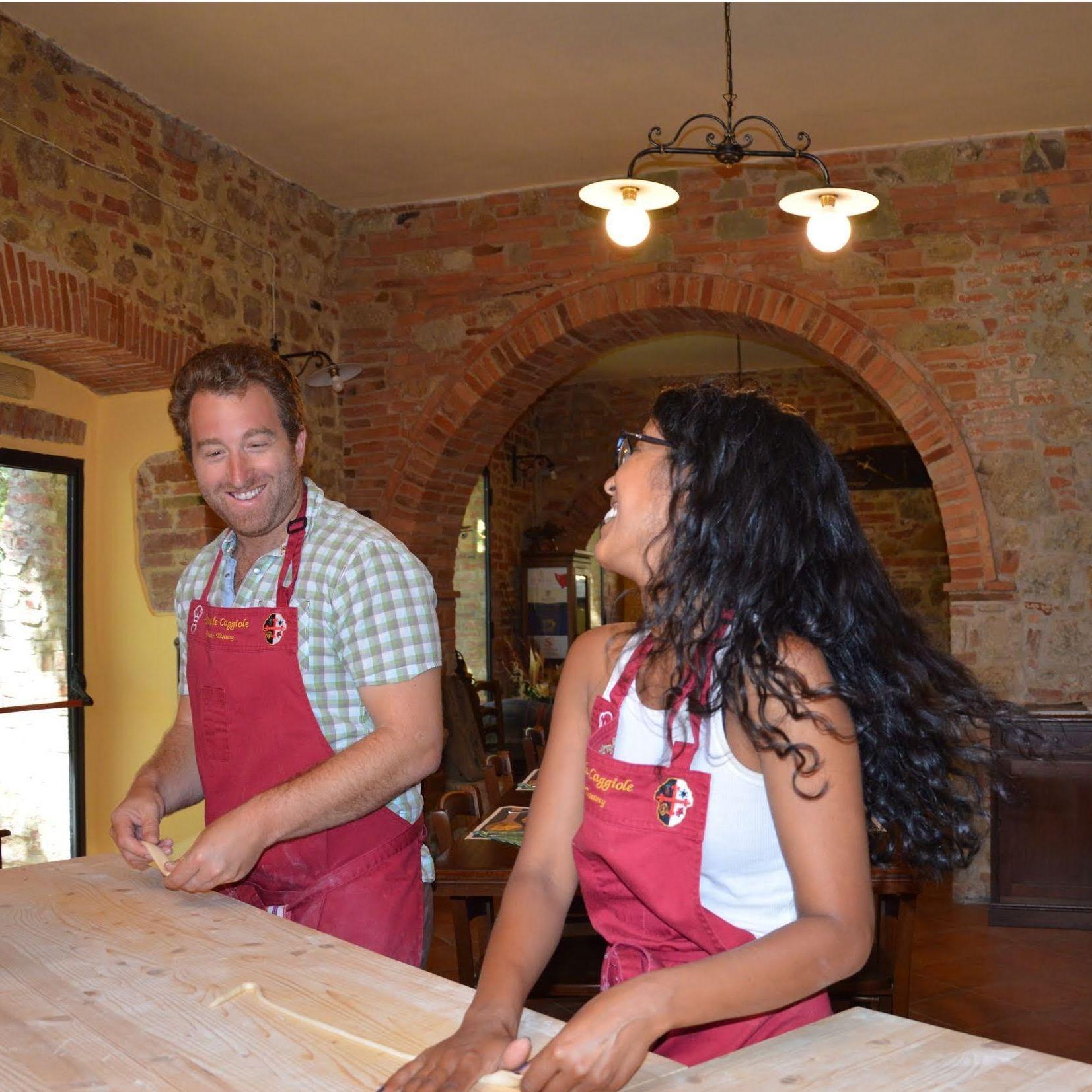 making pasta together (with slight difficulties)