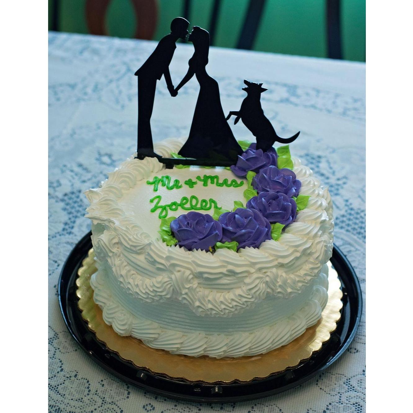 Our last minute cake we order. It was so delicious and such a cute little cake.