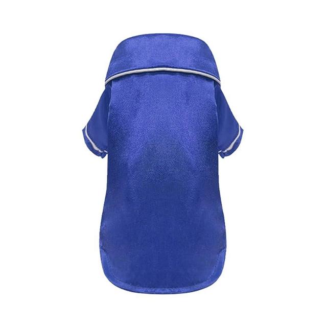 Dog Silk Pajamas for Small Medium Large Dogs Cats Soft Silk Lapel Pet Sleepwear Shirts Bulldog Chihuahua Pjs Loungewear Clothes Dog Cat Comfortable Breathable Two-Legged Outfit